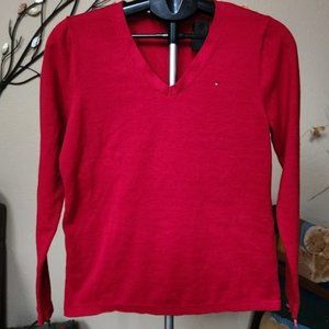 NWT Tommy Hilfiger sz small Red knit pullover